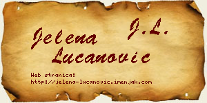 Jelena Lučanović vizit kartica